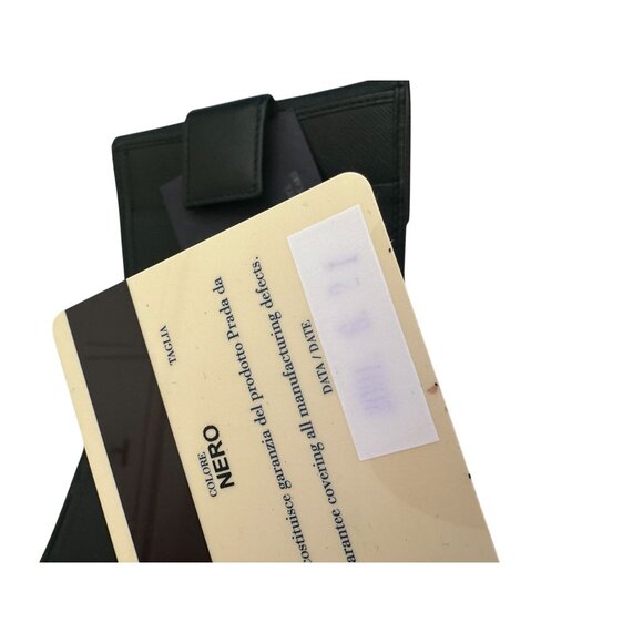 PRADA Womens Black Saffiano Leather Snap Wallet - Picture 4 of 12